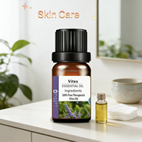 Huile essentielle de feuille 100% pure et originale 10ml Huile de Vitex pour apaiser l'esprit Soins du visage Diffuseurs pour créer un environnement aromatique