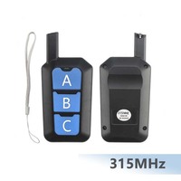 Télécommande longue portée clonée 315 MHz 418 MHz 430 MHz 433 MHz avec antenne de 21 cm, adaptée aux portes de garage, aux barrières