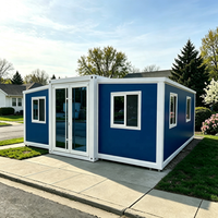 Maisons préfabriquées modulaires de luxe en acier léger populaires en Chine, mini-maisons conteneurs, chambres préfabriquées, maisons conteneurs extensibles