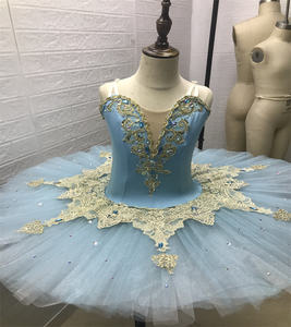 लड़कियों के लिए नई लाइट ब्लू बैले ट्यूटू वेशभूषा-आकर्षक पेशेवर प्रदर्शन स्कर्ट स्पैन्डेक्स/सख्त टुले कस्टम आकार। मॉडल - Product Image 4