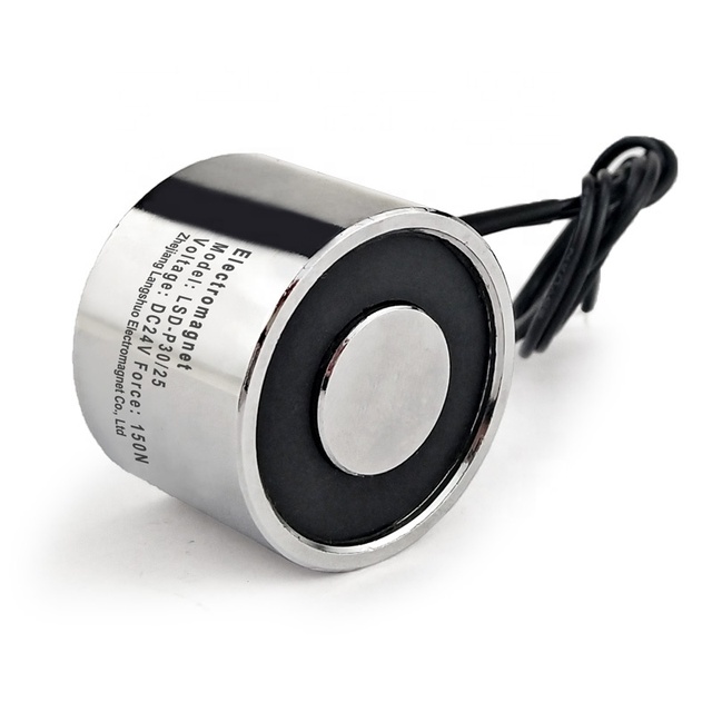 Electric Magnet IP65 Electromagnet LSD-P30/25 Cylinder DC12V 24V Strong Electromagnetic Solenoid Sucker Non-Standard Custom
