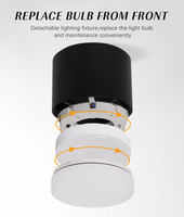 Lampe encastrée LED GX53 en aluminium, spot de plafond intérieur pour l'éclairage des hôtels