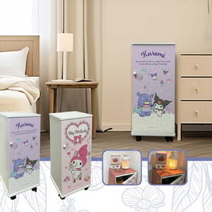 High Quality Wooden <b>Rolling</b> Multi-Functional 3-Tier Snack Storage <b>Cart</b> Cabinet - Product Image 5