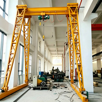 Kran Portal Gantry Rel Bergerak Tunggal untuk Bengkel Mesin