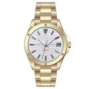 Reloj de oro de acero inoxidable de alta calidad, reloj automático mecánico clásico con posición de Dial de función de día - Product Image 4