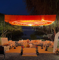 Décoration de plafond de mariage, décoration suspendue, éclairage de rideau, lumière chaude, bandes LED pour la décoration de plafond de mariage