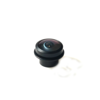 Objectif M12 1,6 mm F1,8 180 degrés IP69 2G4P IR pour caméra de recul de bus, camionnette, camion, véhicule, capteur 1/4 pouces, objectif de caméra embarquée