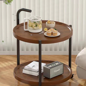 Luz luxo estilo nórdico mesa de café conversível armário lateral 2-<span class=keywords><strong>Layer</strong></span> para pequeno apartamento sala Decor Corner - Product Image 4