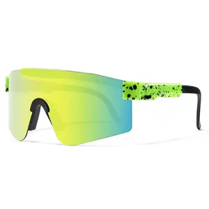 Дизайнерские солнцезащитные очки UV400, большие велосипедные очки, мужские и женские спортивные солнцезащитные очки на открытом воздухе