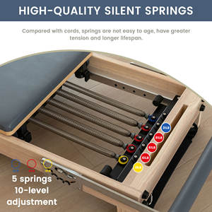 Склад США, местный склад, Прочный классический дизайн, регулируемый, оптовая продажа, раздвижная дубовая складная кровать для пилатеса - Product Image 4