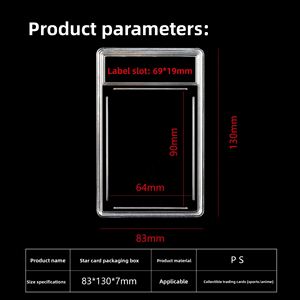 X527 Étui de protection en plastique givré pour cartes de sport, style PSA, avec scellage par ultrasons, pour cartes gradées - Product Image 3
