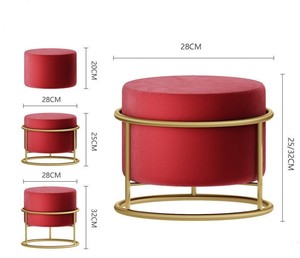 Có Thể Điều Chỉnh Chiều Cao Đa Màu Sắc Flannel Tùy Chỉnh Kích Thước Ánh Sáng Châu Âu Sang Trọng Vòng Nhỏ Ghế Nhà Phòng Khách Sofa - Product Image 2