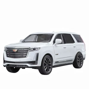 Modello di auto modellino 1:24 <span class=keywords><strong>Cadillac</strong></span> <span class=keywords><strong>Escalade</strong></span> con suono e luce in metallo modello di auto ornamento decorare il modello di Supercar - Product Image 4