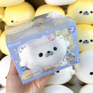 ของเล่นบีบคลายเครียดรูปซีลน่ารักตลกๆ ขนาดใหญ่ วัสดุ PU นุ่มพิเศษ บีบแล้วคืนตัวช้า เหมาะสำหรับทุกเพศทุกวัย 14 ปีขึ้นไป - Product Image 2