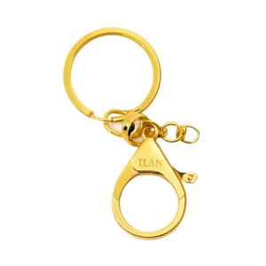 Portachiavi Ilan color oro 60 mm con catena per borsa e chiavi - Product Image 1