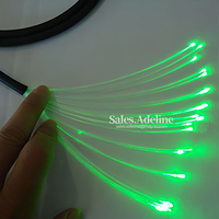 100 brins fin lueur fibre optique câble plastique Pmma fibre optique lumière LED gainé fin lueur fibre câble pour piscine