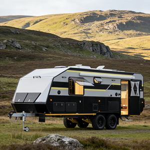 Caravane tout-terrain de qualité supérieure, caravane <span class=keywords><strong>remorque</strong></span> 4x4 à <span class=keywords><strong>double</strong></span> essieu pour le camping et les voyages tout-terrain - Product Image 1