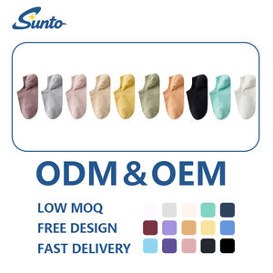 Calzini Invisibili <span class=keywords><strong>Senza</strong></span> <span class=keywords><strong>Cuciture</strong></span> di Alta Qualità, Comodi e Morbidi Calzini Colorati in Cotone per Donne, Ideali per Corsa e Ciclismo - Product Image 2