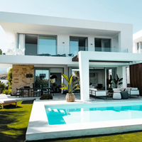 Facile à assembler Villa décorative complète en acier léger moderne Installation rapide Maison préfabriquée de luxe à deux étages Terrasse Villa au design 3D