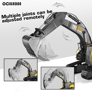 Excavadora multifunción de 17 canales para niños, juguete de <span class=keywords><strong>mini</strong></span> excavadora fundida con control remoto - Product Image 5