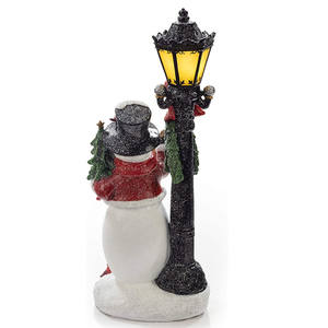 Bonhomme de neige de Noël avec <span class=keywords><strong>lampadaire</strong></span> lumineux LED, lumière de fête - Product Image 3