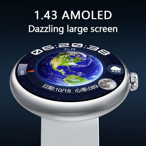 Nouvelle montre connectée sportive V12, écran AMOLED de 1,43 pouce, étanche IP67, appels Bluetooth, fonction IA, moniteur de fréquence cardiaque, tension artérielle, oxygène sanguin - Product Image 2