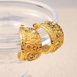 Pendientes de Aro con Baño de Oro de 18K, Imitación de Perlas y Diseño de Estrella, Joyería para Mujer para Fiestas - Product Image 3