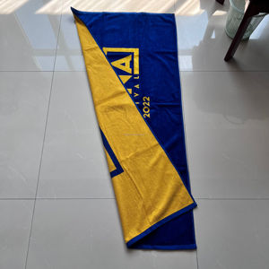 Personalised Custom Super High Quality 100% Cotton Front Velour Back Terry Yarn Dyed Jacquard <strong>Oversized</strong> <strong>Beach</strong> <strong>Towel</strong> with logo - Product Image 2