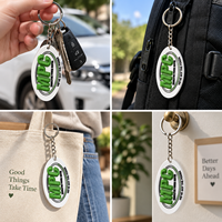Porte-clés en caoutchouc PVC souple personnalisé Porte-clés en caoutchouc lettre cadeaux 3D