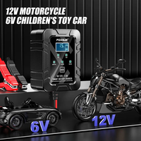 Chargeur de batterie universel Foxsur 12 V 6V 1,5 A Produits de livraison directe intelligents automatiques Chargeur de batterie de voiture de moto 12 volts