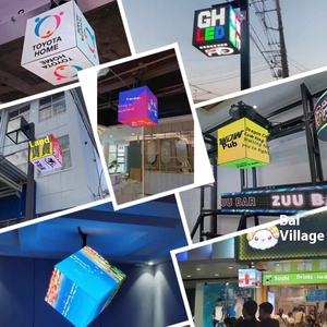 Extérieur P3 P3.91 Cube Écran d'affichage LED Cube LED à cinq côtés pour logo Publicité <span class=keywords><strong>Équipement</strong></span> de <span class=keywords><strong>bureau</strong></span> - Product Image 5