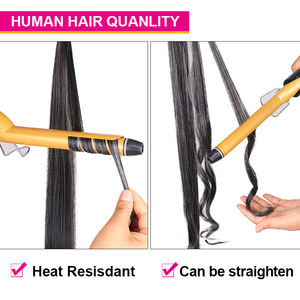 Julianna – tissage de cheveux Afro crépus en Fiber de qualité supérieure, extensions synthétiques de 6 pouces - Product Image 3