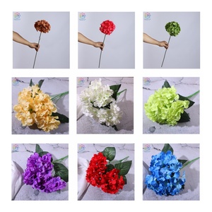 Flores Artificiales de Hortensia de Seda en Forma de Piruleta para Decoración de Bodas, Hoteles y Exteriores - Product Image 2