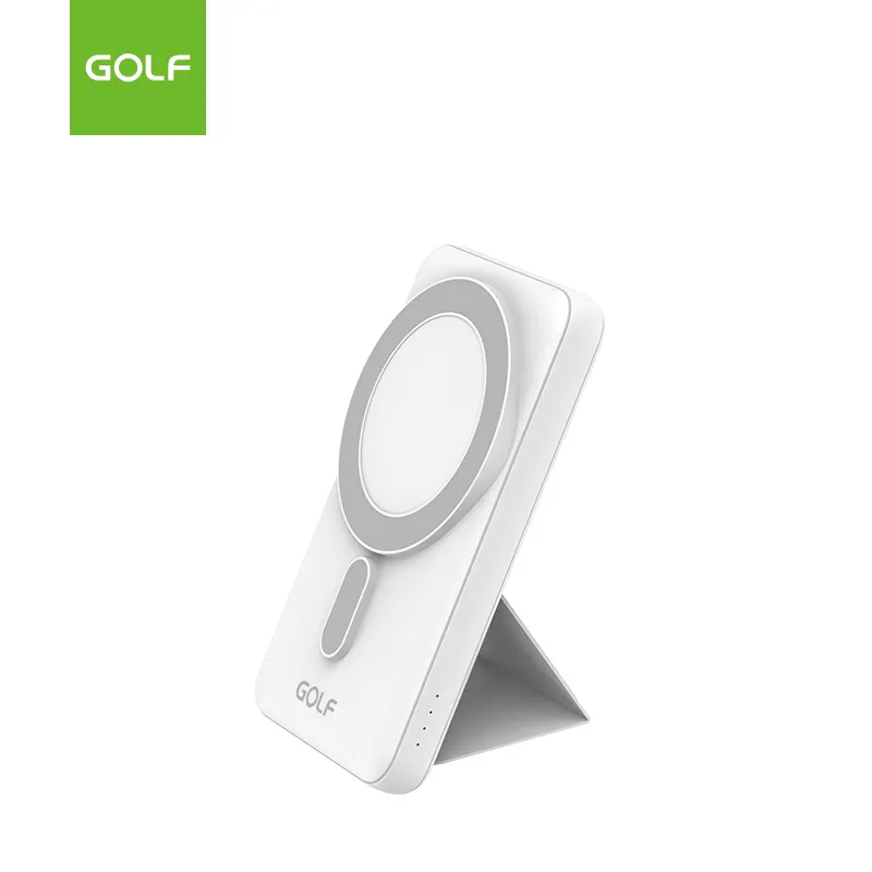 GOLF fabrika OEM küçük ince güç pil paketi PD 20W hızlı şarj lityum manyetik kablosuz güç banka 50000mAh OEM