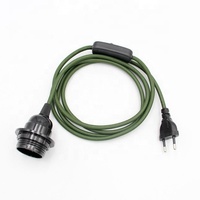 Câble d'alimentation de 1,8 m, support de lampe suspendue E27, prise EU, interrupteur 303, 250V 4A, pour lampe suspendue, douille d'ampoule LED, adapté à un usage domestique