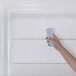 Hot Selling Remote Control Smart Roman Blinds Blackout Finished Modern Vertical <strong>Pattern</strong> <strong>Built</strong>-in for Window Tubular Motor - Product Image 4