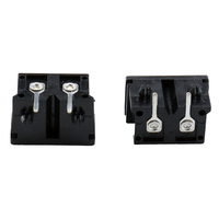 DB-8-04 Gambar 8 Soket Inlet Daya AC019 Pemasangan Panel Snap-in Tahan Suhu Tinggi 2 Pin Stopkontak Daya AC