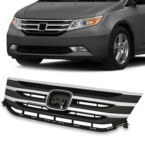 Griglia Anteriore Nera con Modanatura Cromata per Nuova Honda Odyssey 2011 <span class=keywords><strong>2012</strong></span> 2013 - Product Image 6