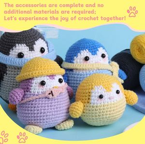 Matériel de poupée au crochet bricolage fait à la main avec facile peasy aspire à bricolage nouveau ensemble de crochet de démarrage pour les femmes - Product Image 2