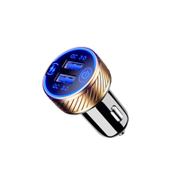 Chargeur de voiture personnalisé Kewig 36W 3A adaptateur de chargeur de voiture et double QC3.0 USB chargeur de voiture à charge rapide et LED bleue et interrupteur marche/arrêt