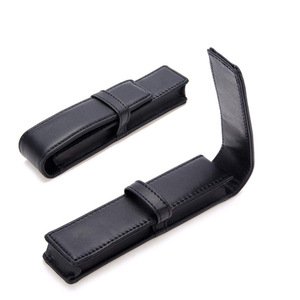 Étui à stylo en cuir, étui pour un seul stylo, étui à stylo professionnel, étui à stylo portable, cadeau d'affaires, impression de logo disponible. - Product Image 2