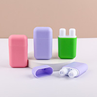 Double mini lanière colorée personnalisée bâton d'inhalateur nasal en forme de cylindre respirant capuchon de couronne nettoyant hydratant en plastique PP