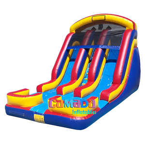 Directo de fábrica personalizado al por mayor Base inflable salto tobogán <span class=keywords><strong>acantilado</strong></span> salto Base salto con tobogán de caída inflable Screamer tobogán - Product Image 5