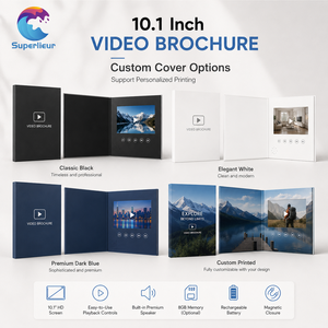 Superlieur - Présentation d'entreprise de luxe - Écran IPS HD 10,1 pouces - Mémoire 2 Go - Impression personnalisée - Conforme RoHS - Dossier numérique LCD - Brochure <span class=keywords><strong>vidéo</strong></span> - Product Image 4