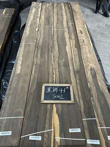 วอลเปเปอร์ไม้แผ่นบาง 0.5 มม. เกรด AAA สีดำ ลายไม้ซิริโคเต้ สำหรับเฟอร์นิเจอร์และโรงแรม วีเนียร์ไม้ซิริโคเต้ธรรมชาติ - Product Image 4