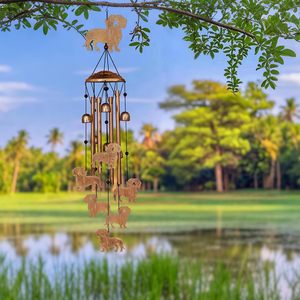 Poodle Wind Chimes Outdoor <b>Gifts</b> for Women/Men/Mom/Wife/Grandma Birthday <b>Gifts</b> <b>Memorial</b> <b>Gift</b> Metal WindChime - Product Image 3