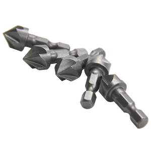 1 pièce Outil de chanfreinage à cinq lames avec manche hexagonal compact, ouvre-trou pour le travail du bois - Product Image 4