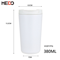 Mug isotherme en acier inoxydable 304 de 13 oz avec logo personnalisé imprimé, écologique, avec couvercle, pour les voyages en voiture