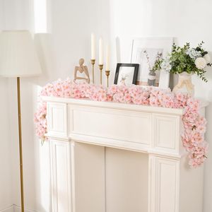 Guirlandes artificielles de fleurs de cerisier, 135 têtes, 100-200 cm, pour décoration extérieure de mariage, utilisation en plafond ou pour climatisation - Product Image 4