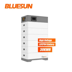 Desain Tumpuk 5,12 KWh 25,6 KWh LiFePo4 Baterai Lithium ARK XH HV 10 Tahun Garansi Paket Baterai Lithium untuk Sistem Tenaga Surya